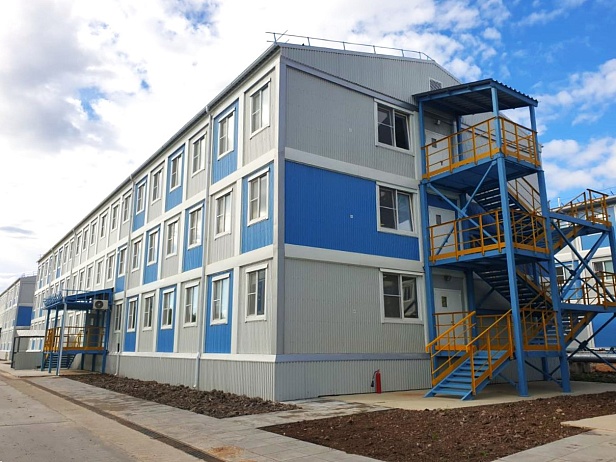Общежитие из 120 блок-модулей в Ленинградской области